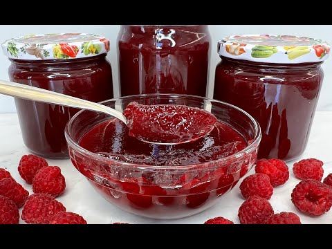 Видео: Вкуснейший Малиновый Джем Без Косточек!!! / Густой Джем из Малины / Желе из Малины / Raspberry Jam