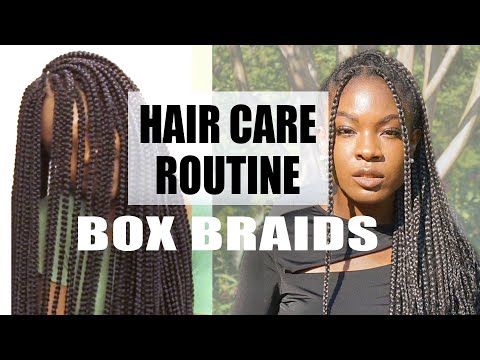 Видео: РУТИНА ДЛЯ ОТРАСТАНИЯ | Как ухаживать за бокс-брейдами: как увлажнять, мыть, спать, принимать душ...
