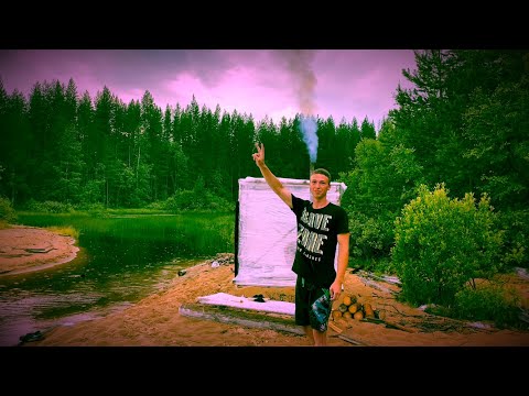 Видео: Походная баня из Стретч-плёнки за два часа. Самодельная печка