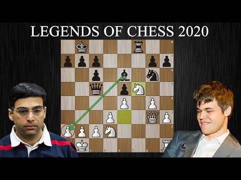 Видео: НЕВЕРОЯТНЫЙ зевок Ананда в партии против Карлсена! Legends of Chess - Prelims 2020 Шахматы.