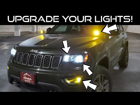 Видео: Полная светодиодная модернизация экстерьера за 10 минут! JEEP GRAND CHEROKEE WK2