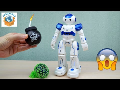 Видео: ШОК!! РОБОТ ПРОТИВ ЛИЗУНА!! ГОВОРИТ И ТАНЦУЕТ. JJRC R2 ИГРУШКА ИНТЕЛЛЕКТУАЛЬНАЯ | СПЕЦЗАКАЗ