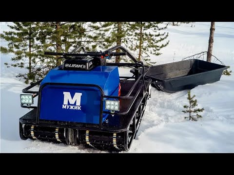 Видео: Мотобуксировщик « Мужик» LIFAN 20 HP. Замена двигателя.