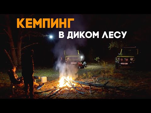 Видео: Ночуем в машинах в глухом лесу и готовим вкуснейший суп на костре!