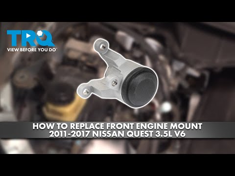 Видео: Как заменить переднюю опору двигателя Nissan Quest 3.5L V6 2011-2017