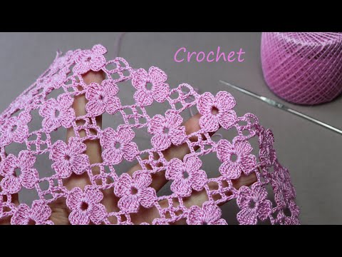 Видео: SUPER EASY Beautiful Flower Pattern Crochet KNİTTİNG PATTERNS  СУПЕР легкий УЗОР для вязания крючком