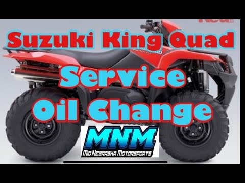 Видео: Suzuki King Quad 450 / 500 700 / 750 - Полное обслуживание - Замена масла - Ремонт