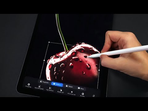 Видео: Рисуем вишню в Procreate - Уроки рисования на iPad для начинающих