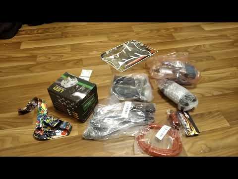 Видео: Распаковка посылки с AliExpress!!! Целый пакет мото товаров !!!