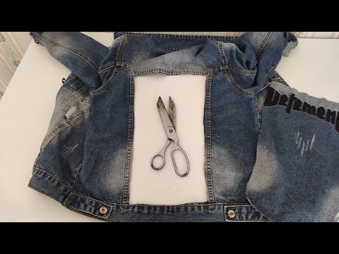 Видео: Не спешите выкидывать старую джинсовую куртку. Покажу, как я преобразила её всего за 30 минут