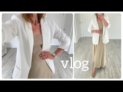 Видео: Білий блейзер - НЕОБХІДНІСТЬ❗️міні праска від Prym 📦 Трикотажні сукні майки ПРИМІРКА #влог #vlog
