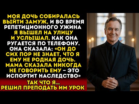 Видео: Я случайно услышал, как моя дочь сказала кому-то, что я ей не родной отец, за ночь до её свадьбы...