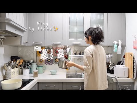 Видео: Корейская еда, приготовленная из сезонных овощей, привезенных из деревни🥬Моя обычная жизнь🤍