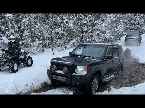 Видео: Обновлённый Prado, Discovery 3, Hover H3 и Девушка на Pajero Sport 3) выпало много снега)