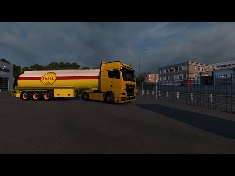 Видео: ETS2 1.55] Realistic Driving MAN TGX  Shell   4К