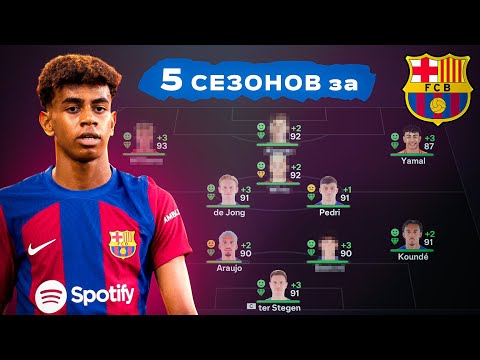 Видео: сыграл 5 СЕЗОНОВ за БАРСЕЛОНУ в КАРЬЕРЕ ТРЕНЕРА в ФК 25 | перестройка ФИФА 25 эксперимент