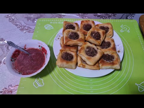 Видео: Мясные пирожки «Турецкий стиль»/Go‘shtli pirojkalar «Turkcha uslub»