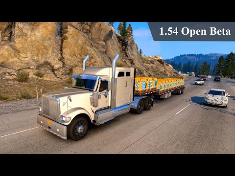 Видео: Обновленная система грузов | American Truck Simulator v1.54 Open Beta | 2K Gameplay POV