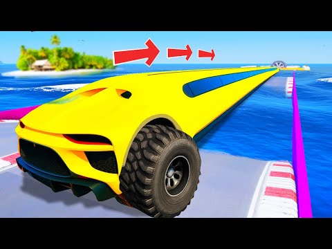 Видео: КАК ДАЛЕКО СУПЕР ТАЧКА СМОЖЕТ ПРОЕХАТЬ ПО ВОДНЫМ КОЧКАМ В ГТА 5 ?