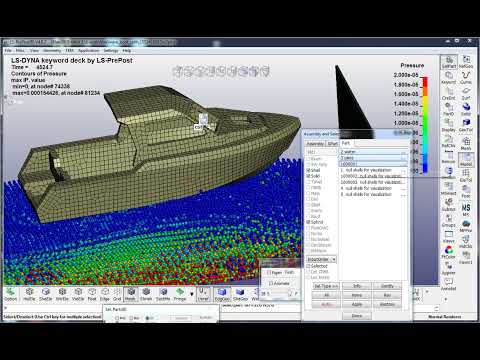 Видео: Моделирование воздействия волн на лодку  Метод SPH  Видео неполное