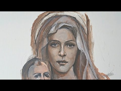 Видео:  пишу картину по референсу ИИ. Портрет в технике реализма. Масло на подмалевок темперой.