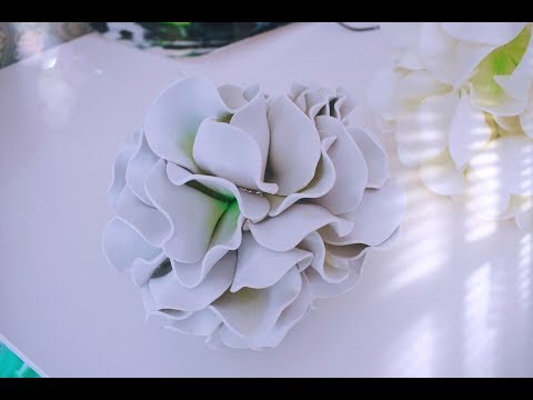 Видео: гортензия из китайского фома 2 мм