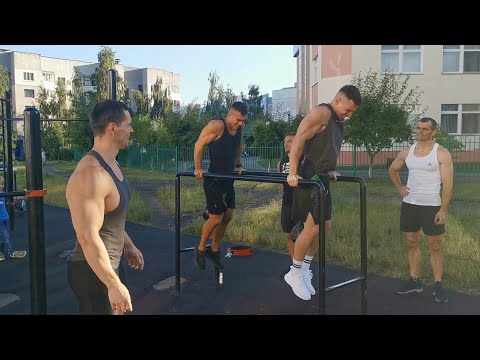 Видео: Дуэль года на брусьях! Битва сильнейших воркаутеров Беларуси