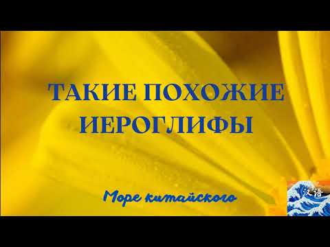 Видео: Такие похожие иероглифы китайского языка