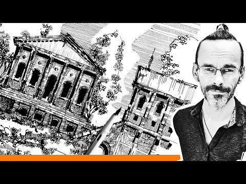 Видео: Как маленькими шажками рисовать большой рисунок. Скетчинг а3. Эдуард Кичигин.