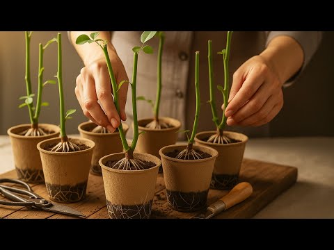 Видео: Самый простой способ размножения роз, который вы никогда не пробовали!