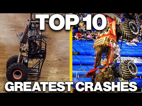 Видео: 10 самых безумных аварий Monster Jam