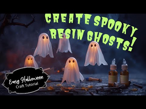 Видео: #76 Привидения из смолы на Хэллоуин, созданные с помощью всего лишь обеденной тарелки!!