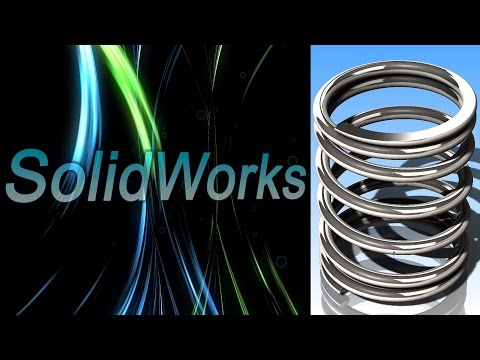 Видео: SolidWorks. Пружина сжатия. Часть I (Урок 10.1) / Уроки SolidWorks