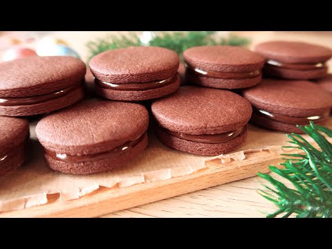 Видео: Мягкое печенье "Полночь" с шоколадной начинкой! По вкусу, как пирожное! Выпечка к чаю