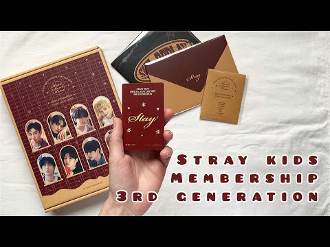 Видео: Третье поколение стэй! Распаковка Stray Kids membership