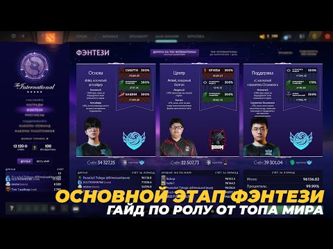 Видео: ТОП Мира рассказывает как ролить ФЭТНЕЗИ основного этапа | The International 2025 Dota 2