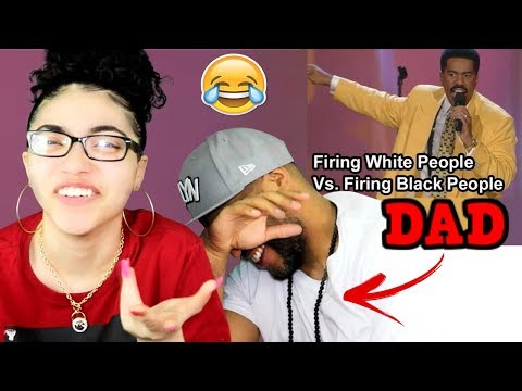 Видео: РЕАКЦИЯ МОГО ПАПА НА ВЫСТУПЛЕНИЕ СТИВА ХАРВИ ОБ УВОЛЬНЕНИИ БЕЛЫХ ПРОТИВ УВОЛЬНЕНИЯ ЧЕРНЫХ РЕАКЦИЯ