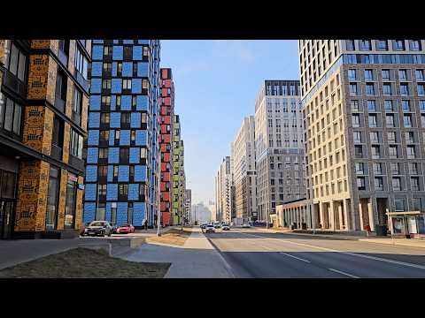 Видео: Прогулка по Москве: новый красивый квартал у реки