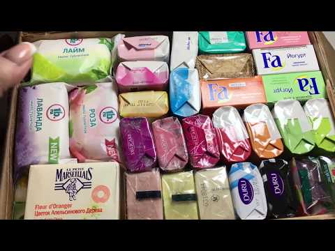 Видео: АСМР Мыло 7 кг Посылка Распаковка Шёпот Триггеры ASMR Unboxing huge soap haul Unpacking Triggers.