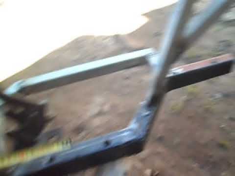 Видео: Переделка мотоблока на минитрактор.Рама для минитрактора с плавающей КПП.