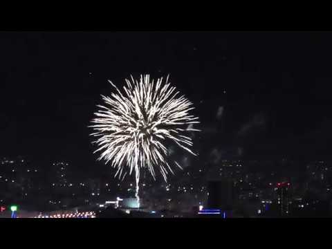 Видео: Новогодний салют в Перми на эспланаде 2018 в 02.00 часа