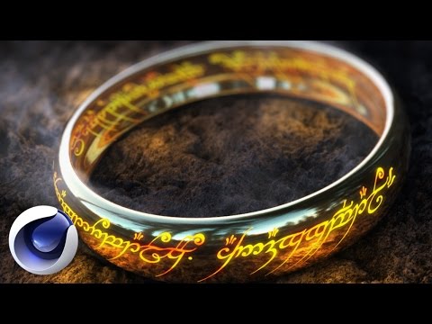 Видео: Cinema 4D - 3d модель Кольца Всевластия из Lord of the Rings