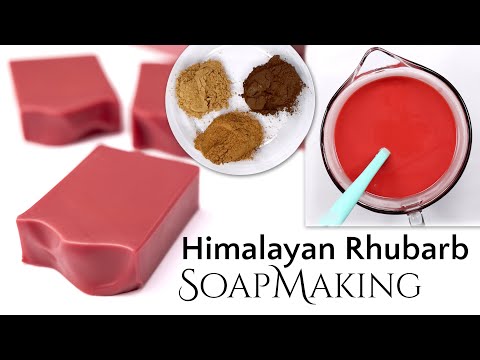 Видео: Мыловарение из ревеня | Мыло холодного способа