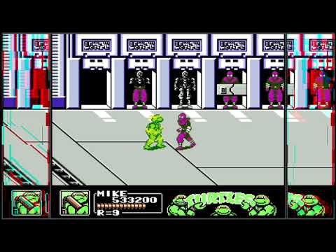 Видео: Прохождение Teenage Mutant Ninja Turtles 2: The Manhattan project для Nintendo Famicom, Mike