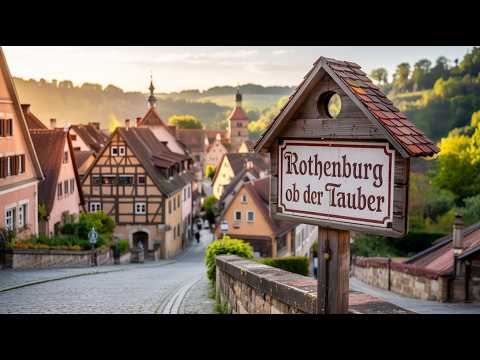 Видео: Ротенбург-на-Таубере Германия ПЕШЕХОДНАЯ ЭКСКУРСИЯ - Средневековая Магия и Рождественское Очарование