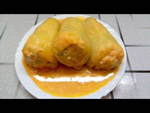 Видео: Фарширований перець у дуже смачній заливці.Перець виходить неймовірно смачний.