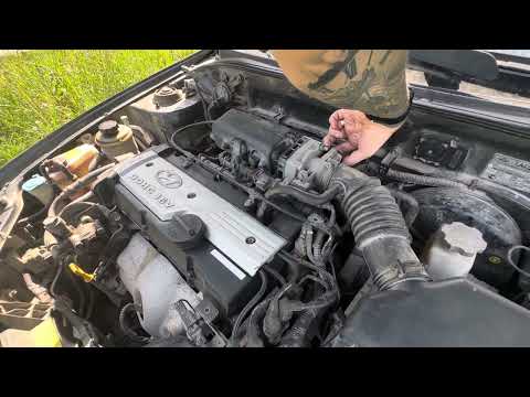 Видео: Жара +40 хендай акцент перестал ехать ((( тяги нет двигатель не набирает обороты,едит рывками ((((((