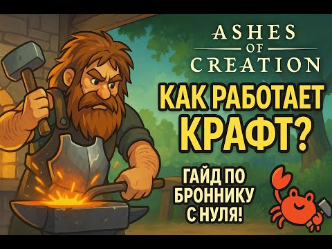 Видео: Ashes of Creation — Как работает крафт? Гайд по броннику с нуля!