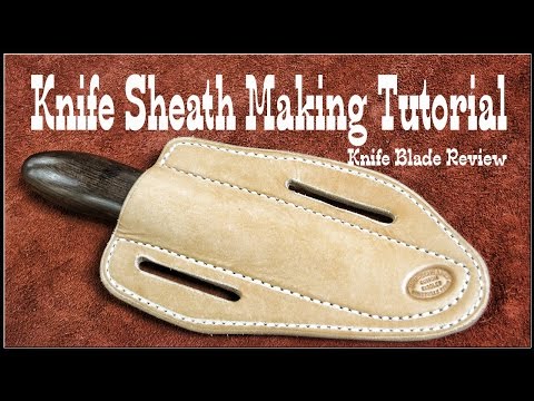 Видео: Обработка кожи ✔ Как сделать кожаные ножны для ножей — Занятие 2 — Кожевенное ремесло