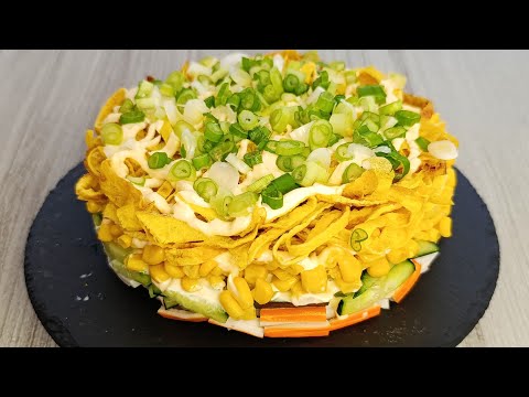 Видео: Этот САЛАТ БЕСПОДОБЕН! Самый ВКУСНЫЙ и ПРОСТОЙ салат с крабовыми палочками 